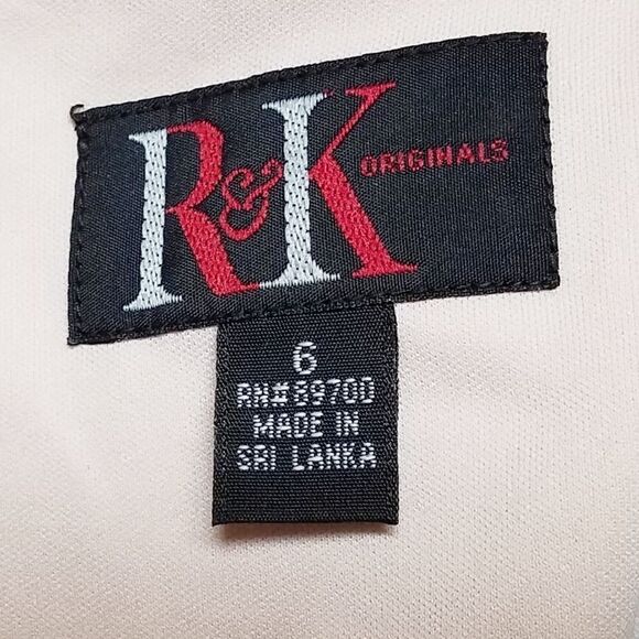 R&k Originals Black Floral Lace Overlay Cap Sleeve Shift Dress 6 - Picture 11 of 12